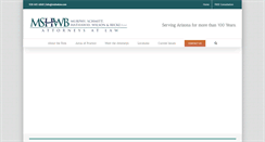 Desktop Screenshot of mshwlaw.com